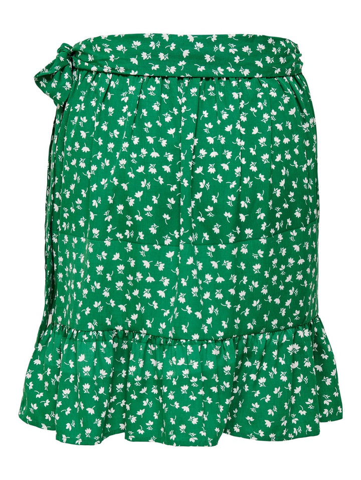 Onlolivia Wrap Skirt Wvn Noos - Groen Dessin