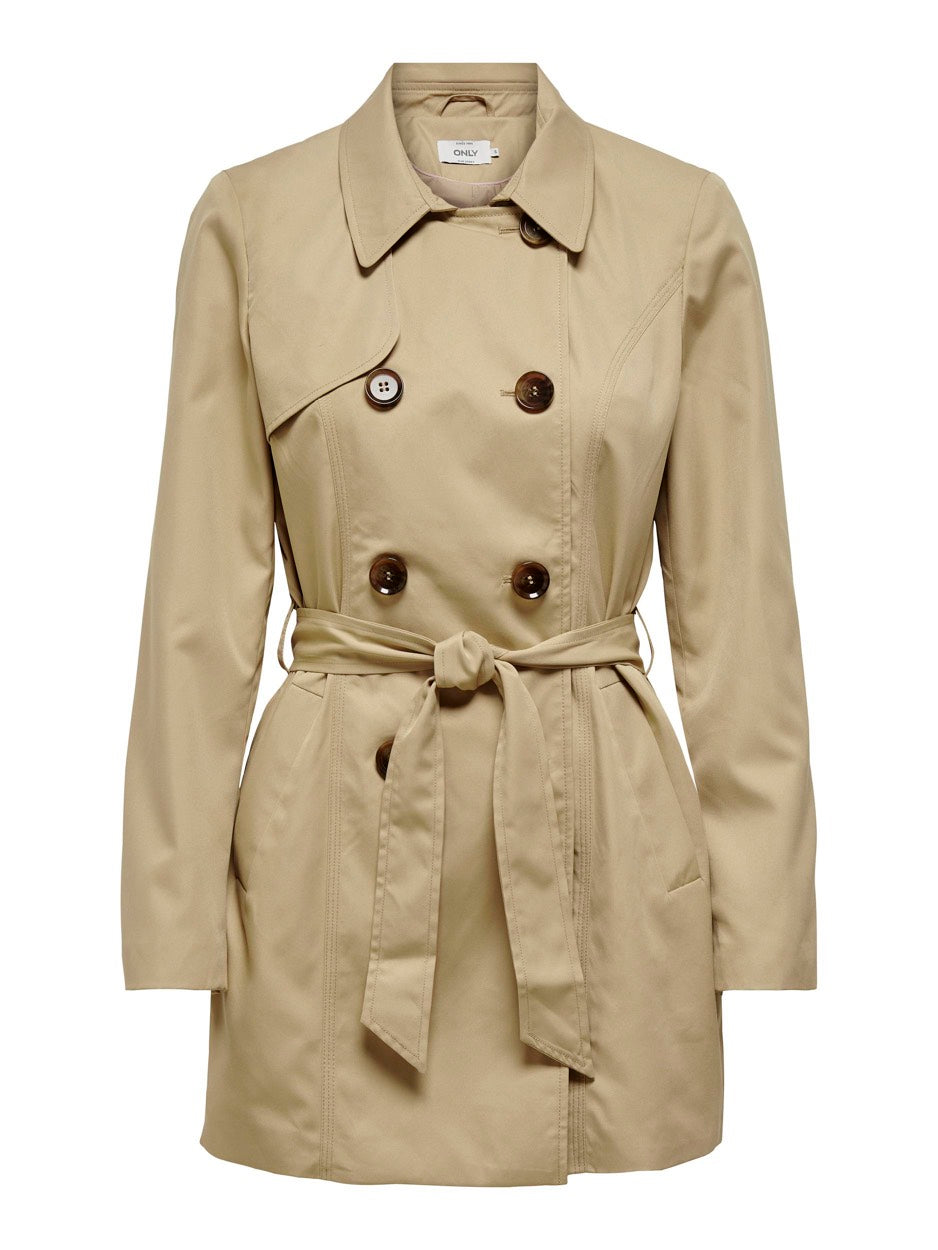 Onlvalerie Trenchcoat Otw Noos - Licht Bruin