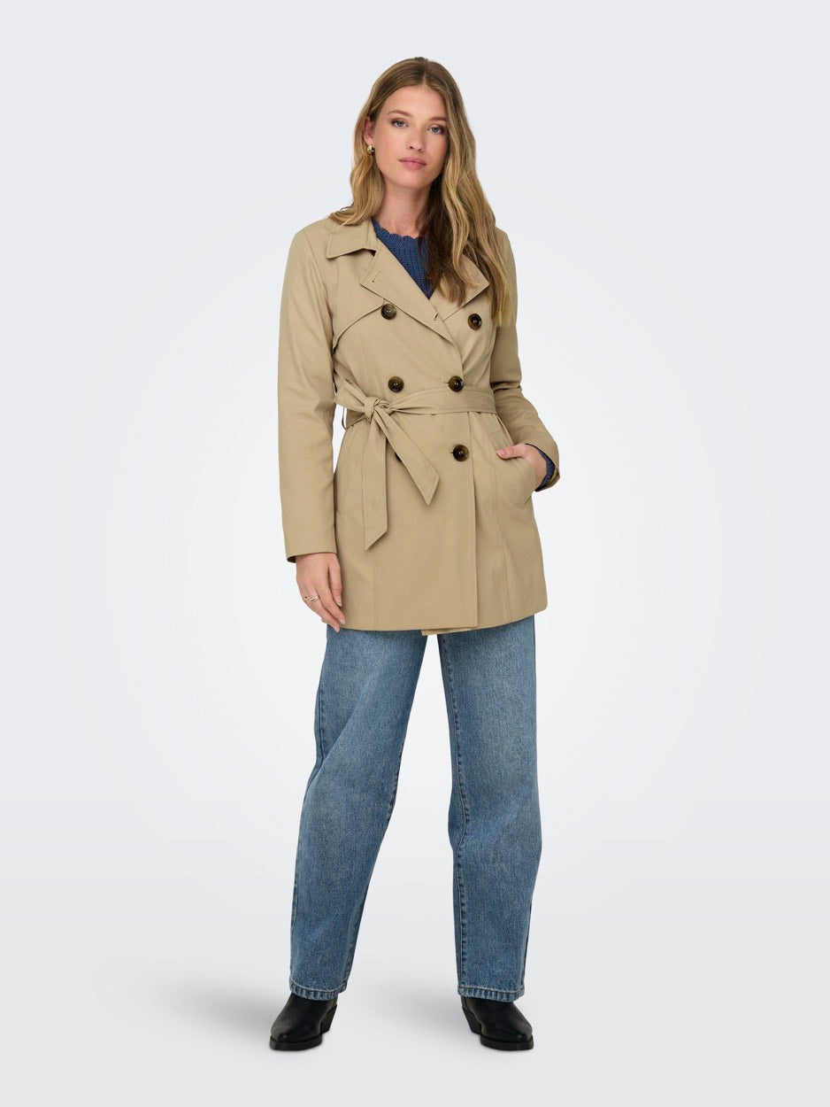 Onlvalerie Trenchcoat Otw Noos - Licht Bruin