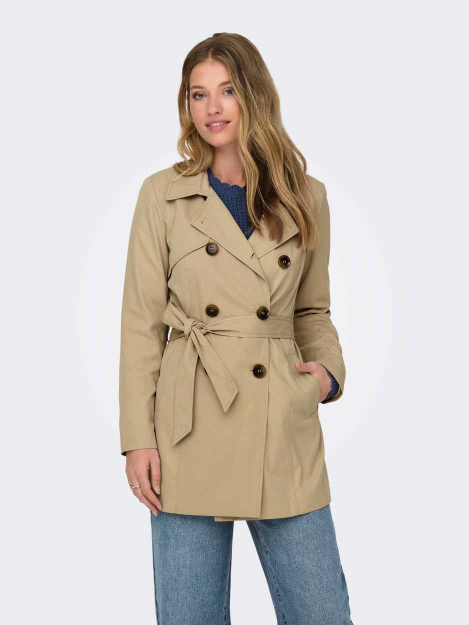 Onlvalerie Trenchcoat Otw Noos - Licht Bruin