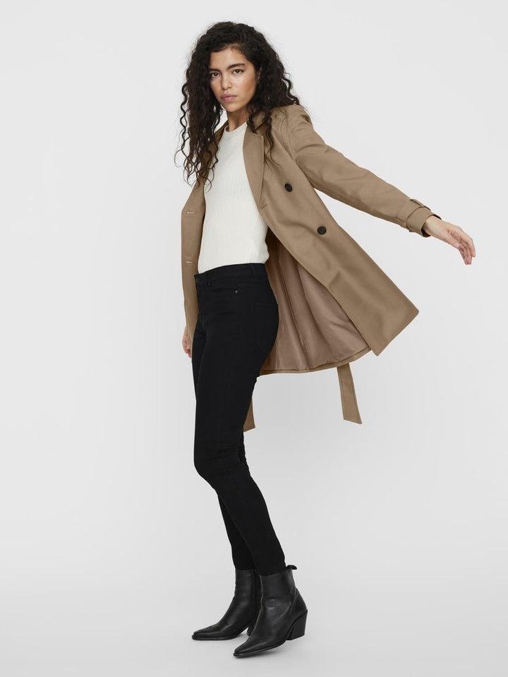 Vmceleste 3/4 Trenchcoat Noos - Licht Bruin