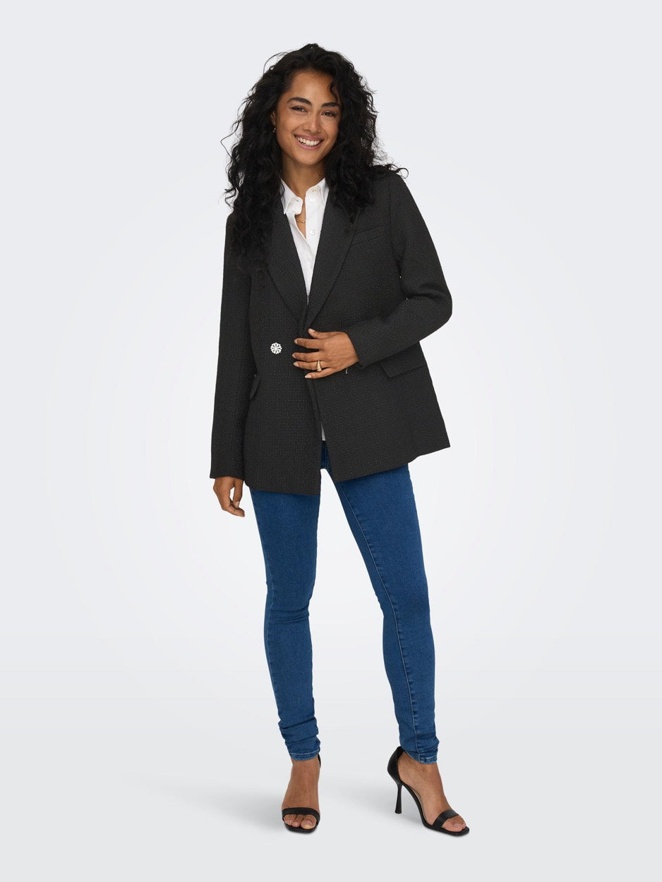 Onlnuan Boucle Blazer Cc - Zwart