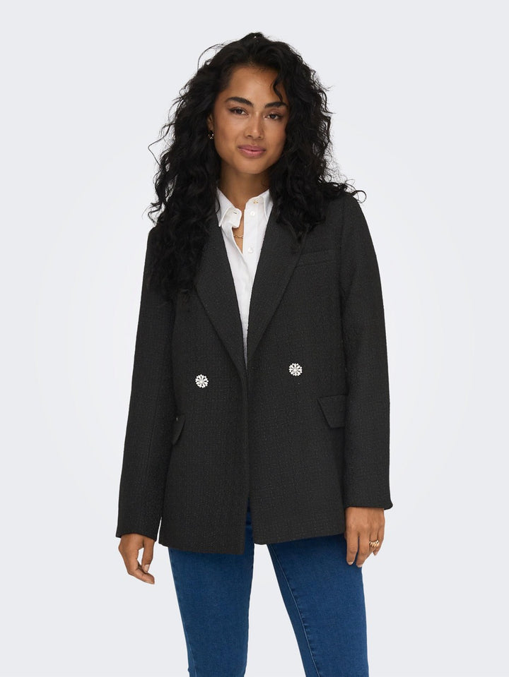 Onlnuan Boucle Blazer Cc - Zwart