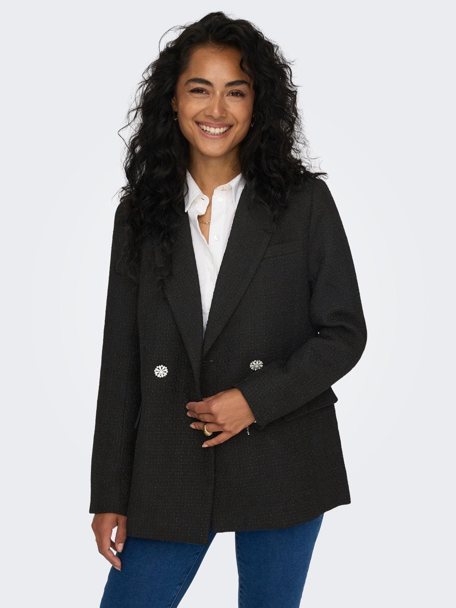 Onlnuan Boucle Blazer Cc - Zwart